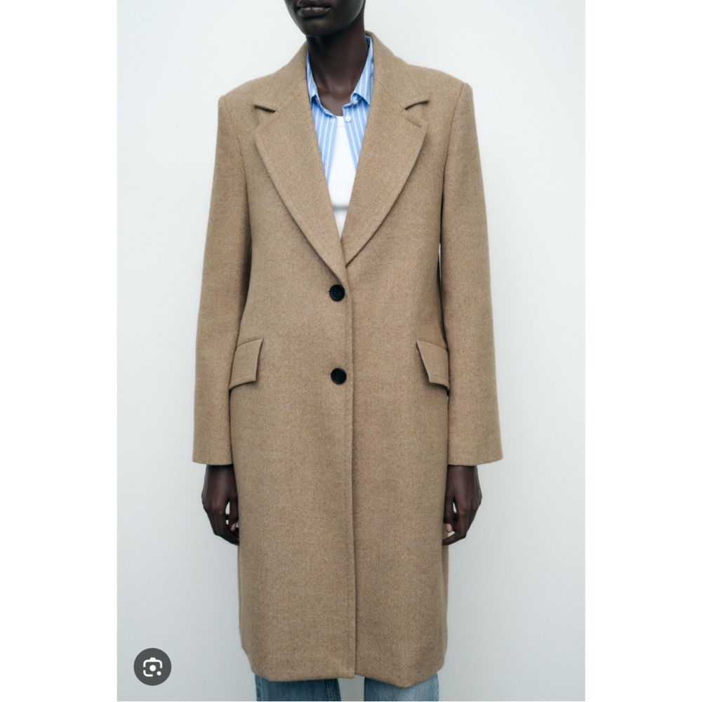 Zara Tan Coat - Picture 3 of 12